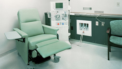 Dialysis Room, equipment, sickness, treatment, medical care, therapy, nursing, ministrations; medication, drugs, New York City